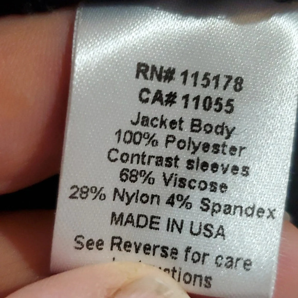 Komarov black textured zipper detailed fitted blazer - Picture 7 of 7